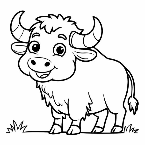 tô màu con trâu 2