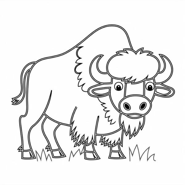 tô màu con trâu 22