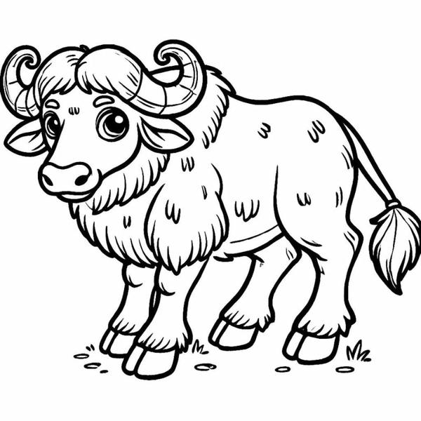 tô màu con trâu 23