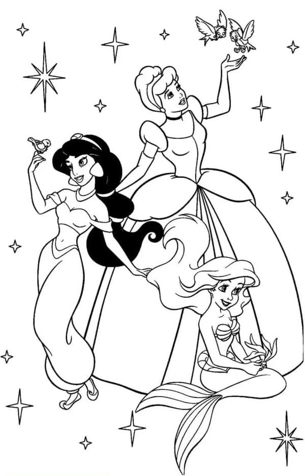 tô màu công chúa disney 2