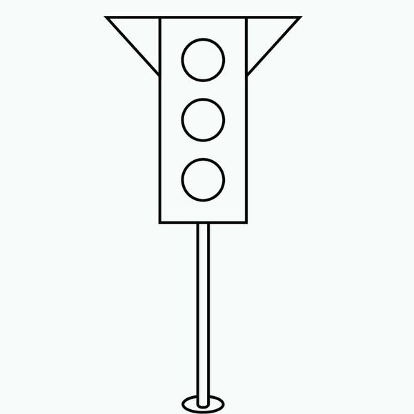 tô màu đèn giao thông 1