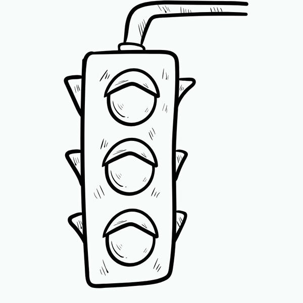 tô màu đèn giao thông 2