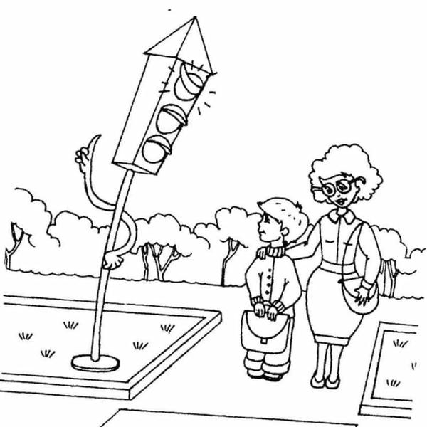 tô màu đèn giao thông 22