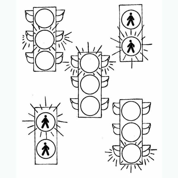 tô màu đèn giao thông 27