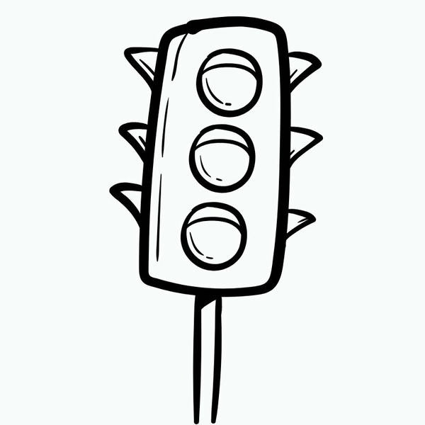 tô màu đèn giao thông 3