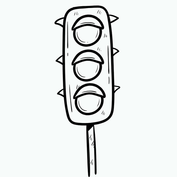 tô màu đèn giao thông 8