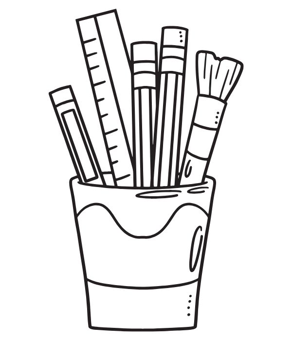 tô màu đồ dùng học tập 16