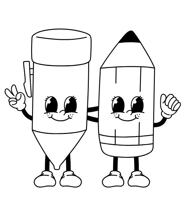 tô màu đồ dùng học tập 23