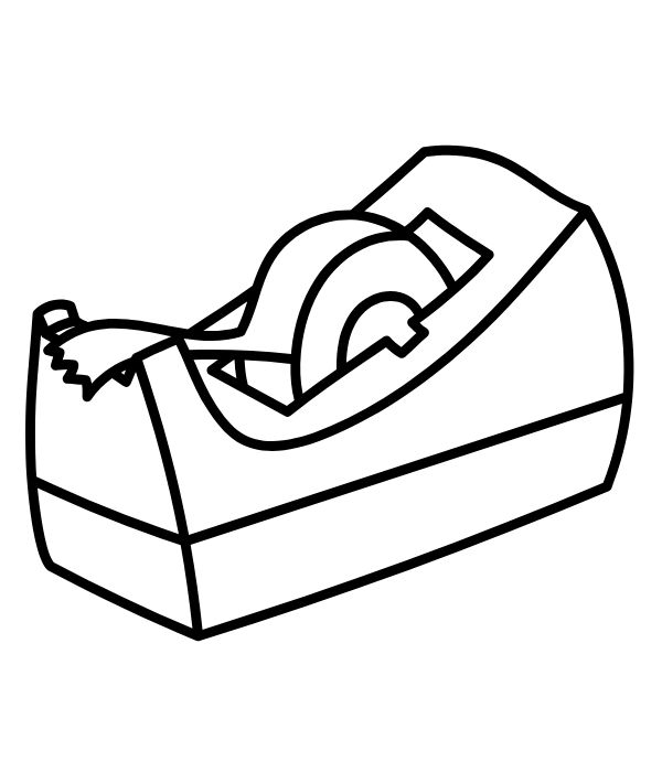 tô màu đồ dùng học tập 8