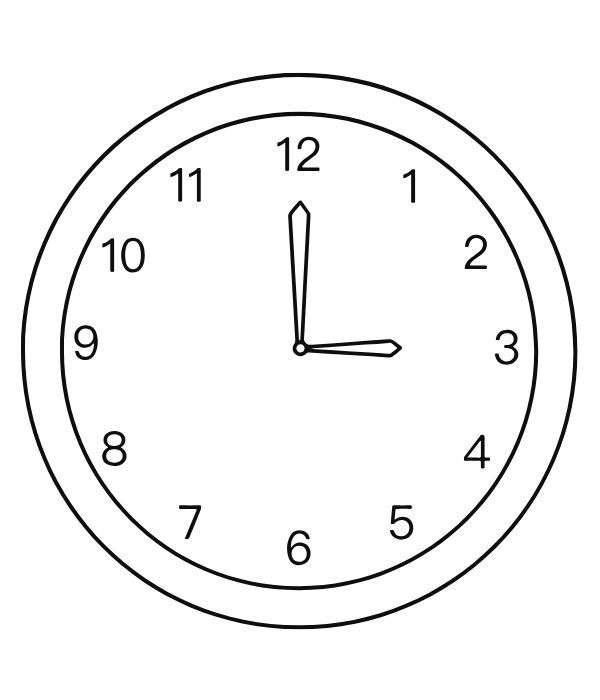 tô màu đồng hồ 1