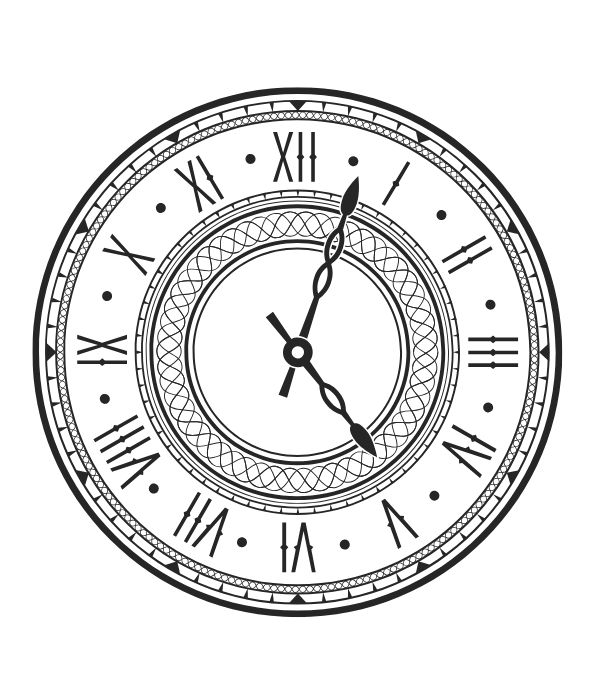 tô màu đồng hồ 10