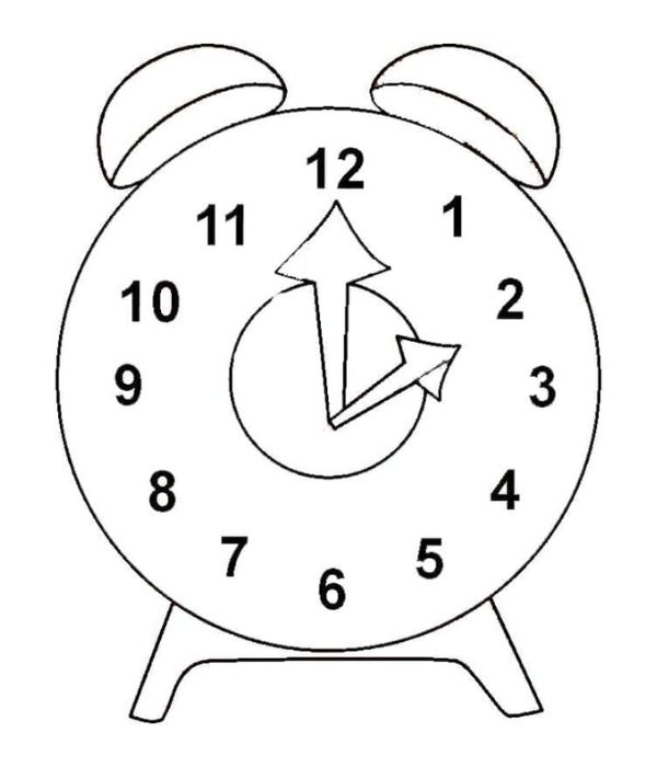 tô màu đồng hồ 11