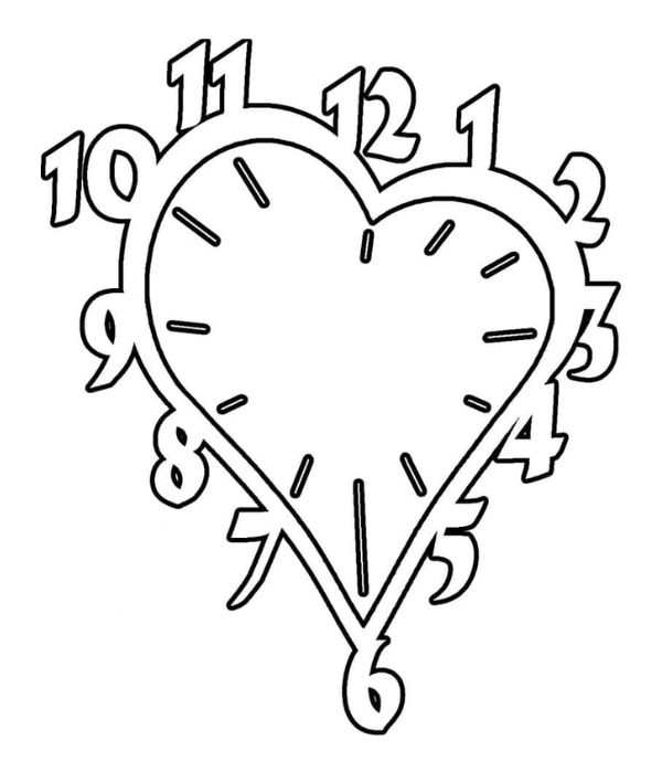 tô màu đồng hồ 12