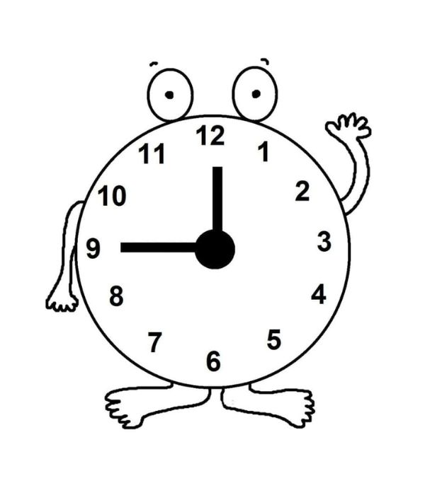 tô màu đồng hồ 18