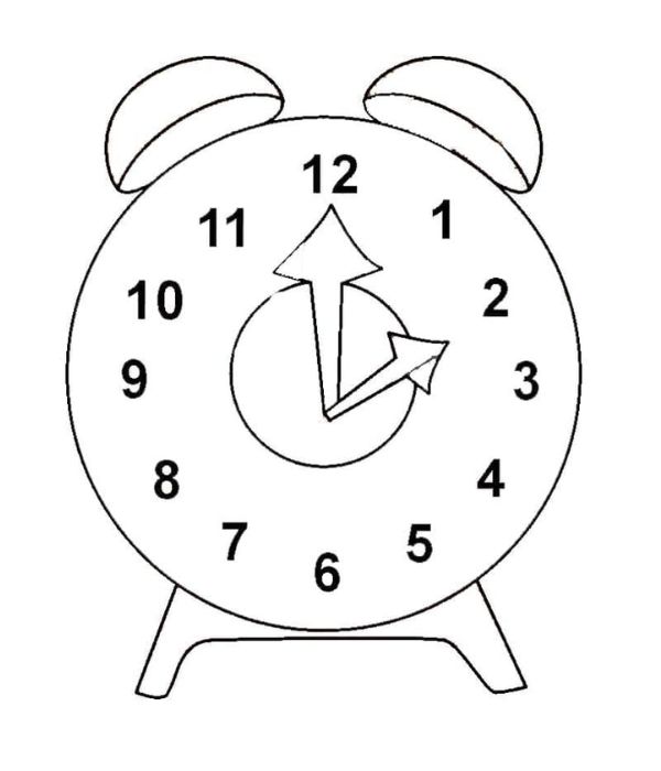 tô màu đồng hồ 19