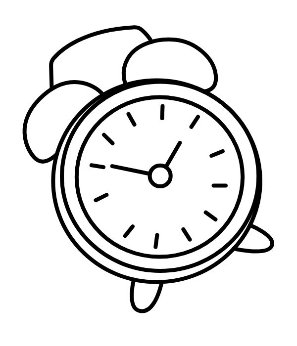 tô màu đồng hồ 2