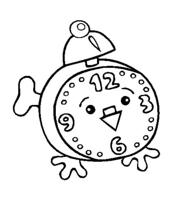 tô màu đồng hồ 24