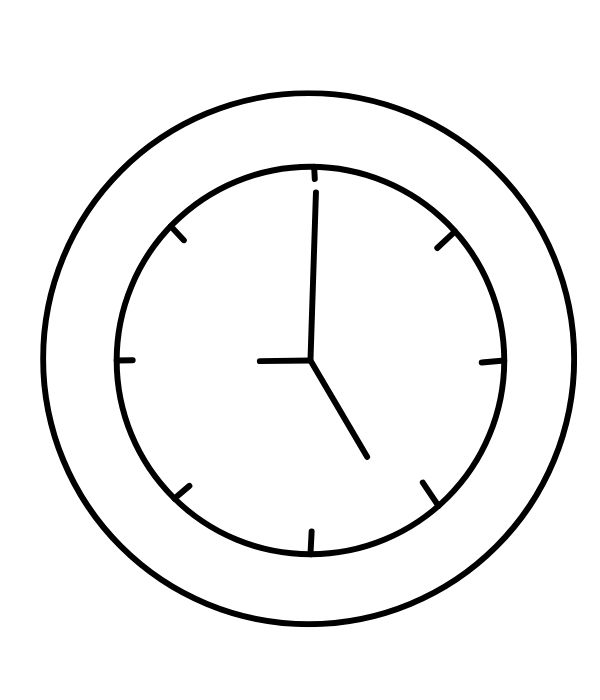tô màu đồng hồ 3