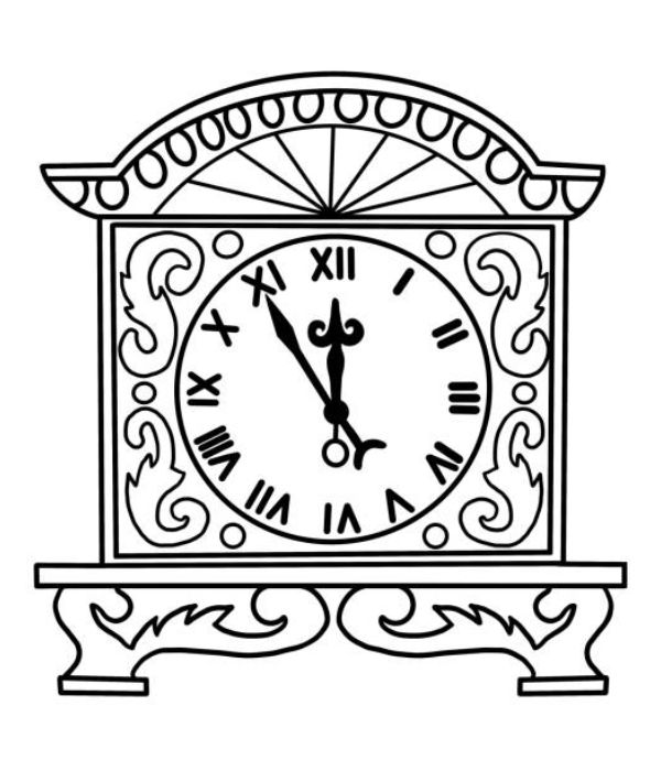 tô màu đồng hồ 34