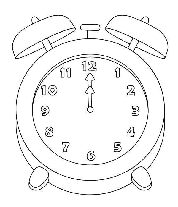 tô màu đồng hồ 6