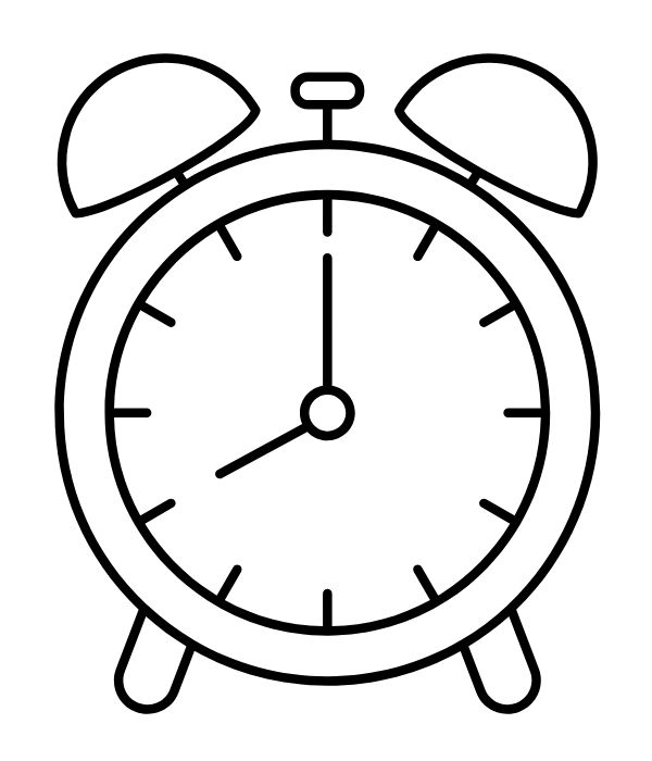 tô màu đồng hồ 7