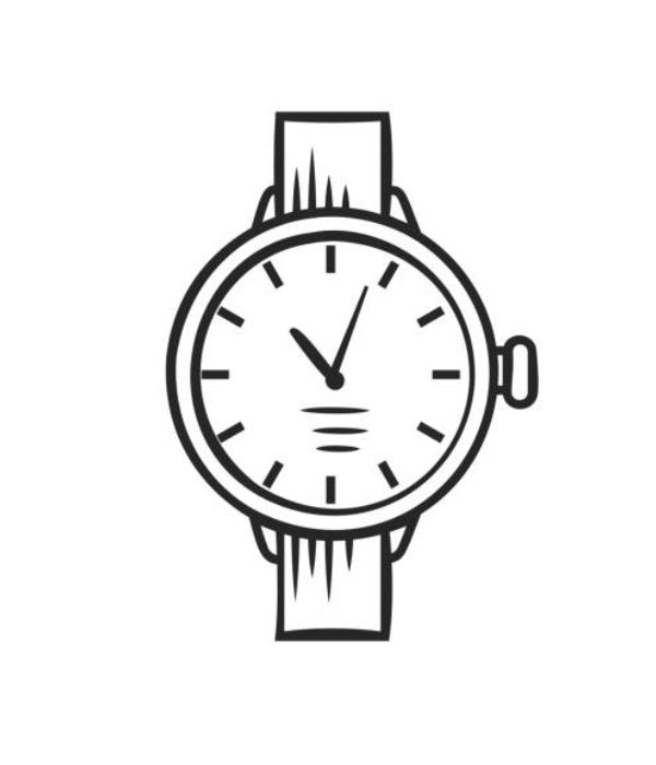 tô màu đồng hồ đeo tay