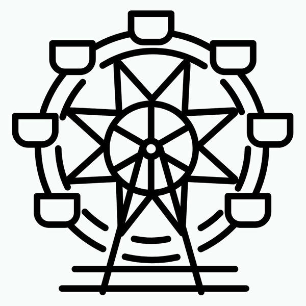 tô màu đu quay 10