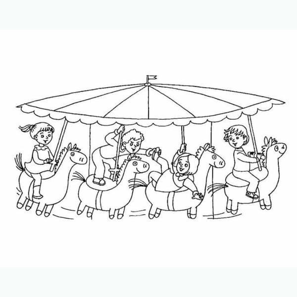 tô màu đu quay 14