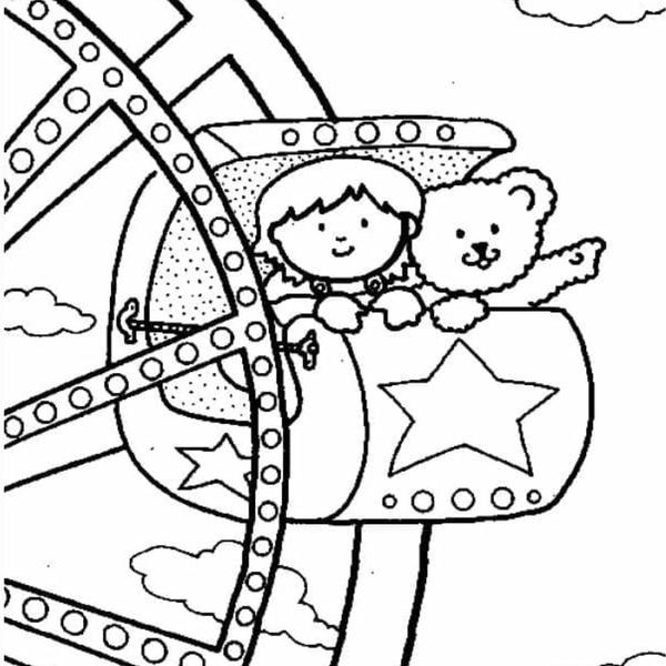 tô màu đu quay 18