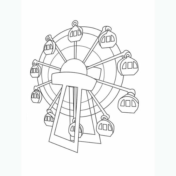 tô màu đu quay 21