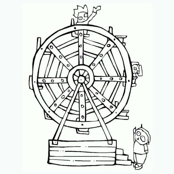 tô màu đu quay 25