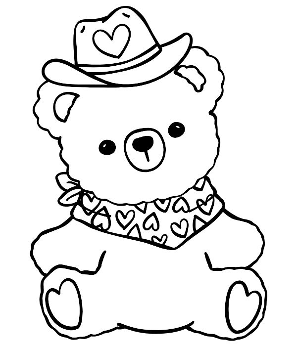 tô màu gấu bông 10