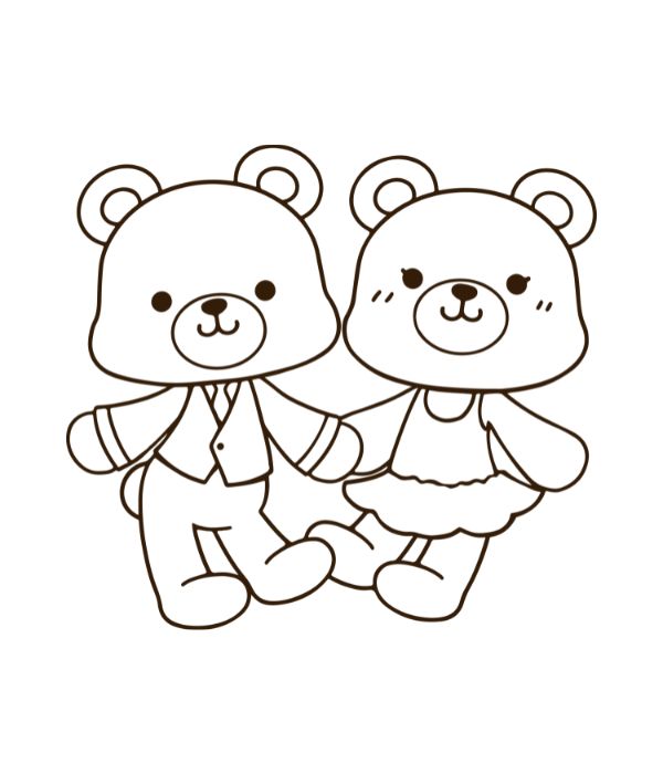 tô màu gấu bông 11