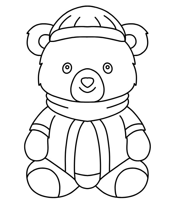 tô màu gấu bông 12