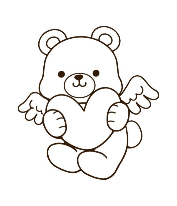 tô màu gấu bông 13