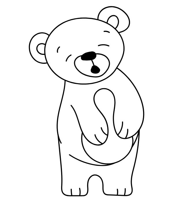 tô màu gấu bông 18