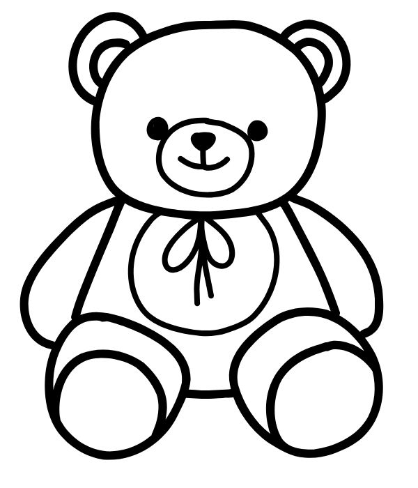 tô màu gấu bông 2