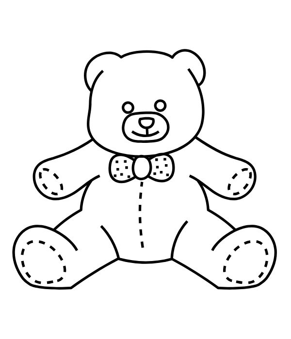 tô màu gấu bông 25