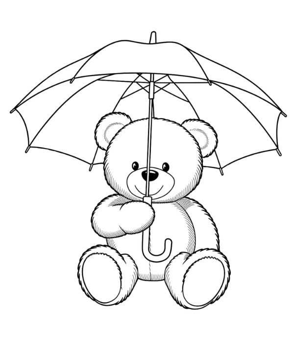 tô màu gấu bông 29