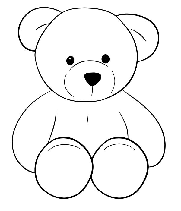 tô màu gấu bông 2