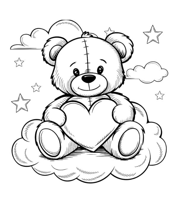 tô màu gấu bông 31