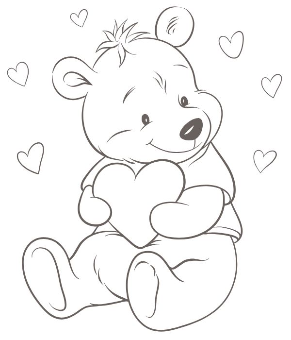 tô màu gấu bông 7