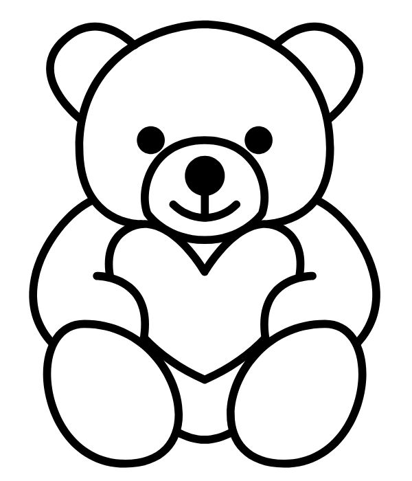 tô màu gấu bông 9