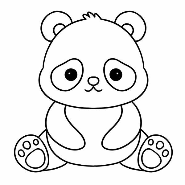 tô màu gấu trúc 1