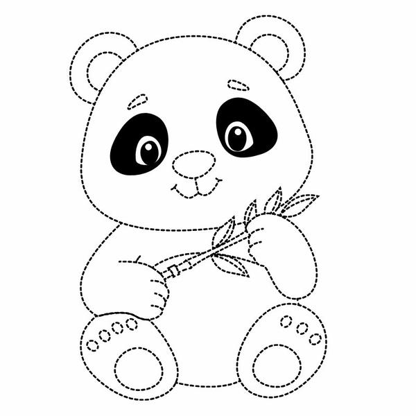 tô màu gấu trúc 13