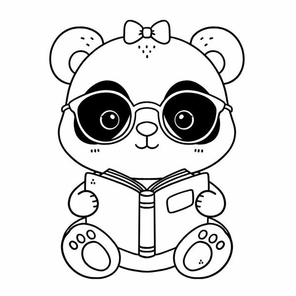 tô màu gấu trúc 21