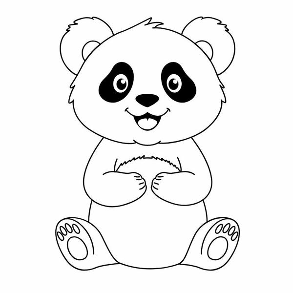 tô màu gấu trúc 24