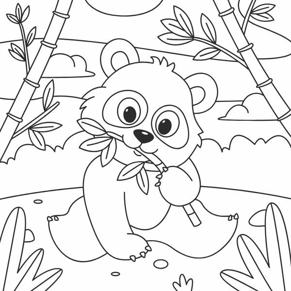 tô màu gấu trúc 3