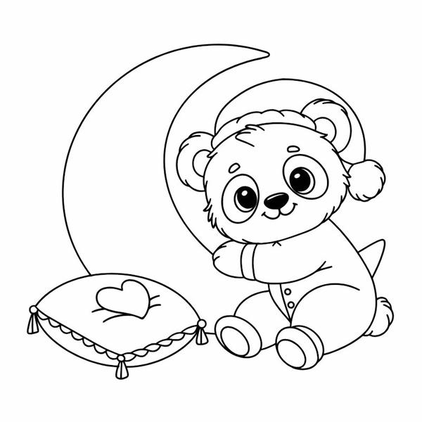 tô màu gấu trúc 6