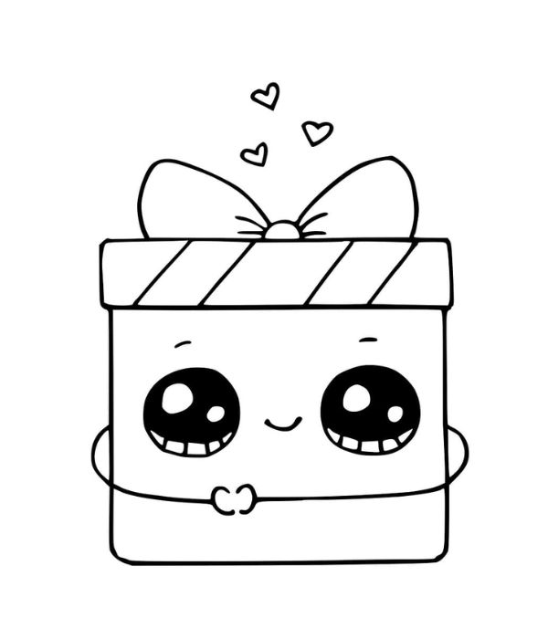 tô màu hộp quà 21